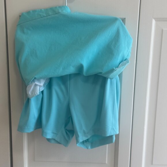 Women's Turquoise Solid Skort Size 10 - Picture 4 of 5